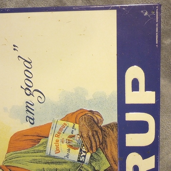 Vintage Uncle Remus Syrup Metal Advertisement Sign - Picture 8 of 11